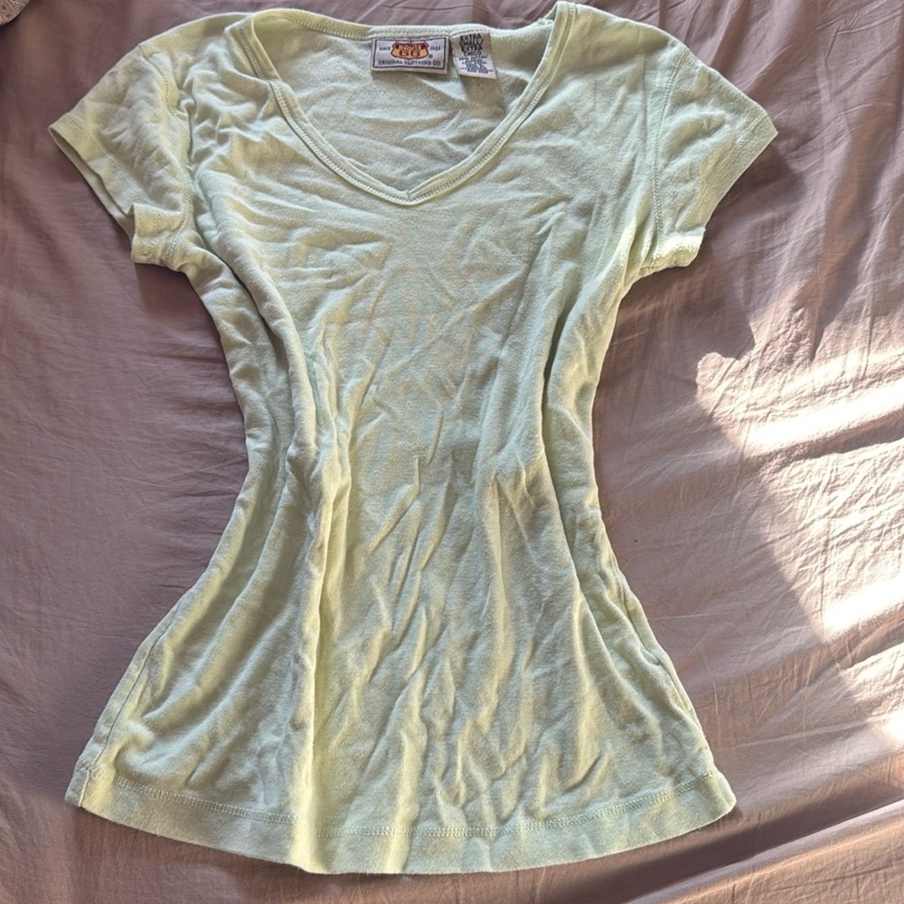 Y2K Route 66 Light Green Shirt 1926